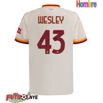 Camiseta AS Roma Wesley Franca #43 Visitante Equipación 2026-27 manga corta